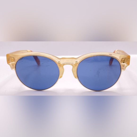 Vintage One for One 10008563 Gold Translucent Oval Sunglasses Frames Only - Picture 3 of 8